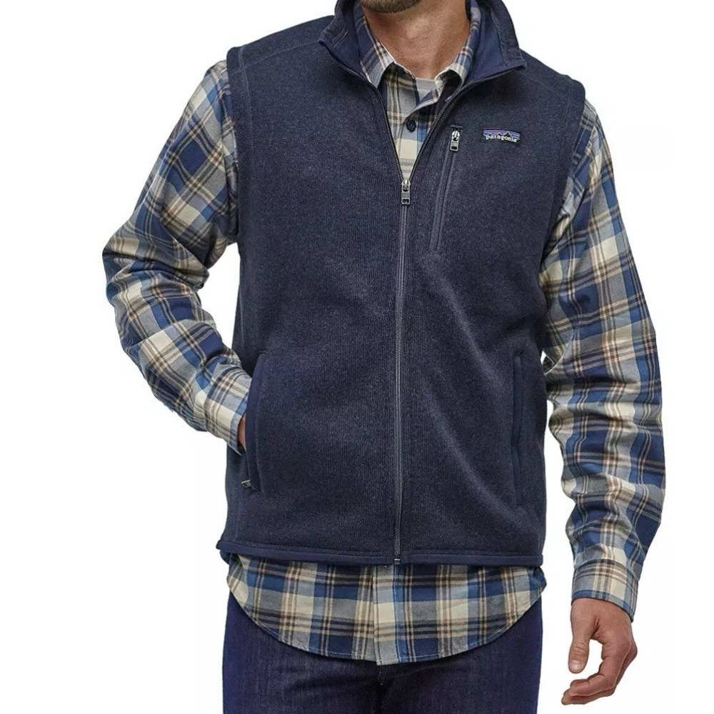 Patagonia Men's‎ Navy Blue Better Sweater Zip Up Vest Size XXLarge F20